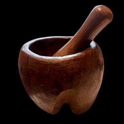 Molcajete rojo atigrado