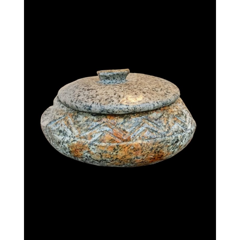 Olla de piedra tallada de 1.5lt