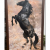 Pintura de oleo caballo ganador