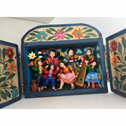 Retablo de costumbres peruanas