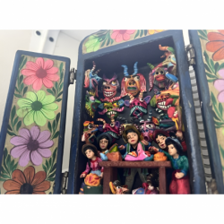 Retablo de máscaras de las...